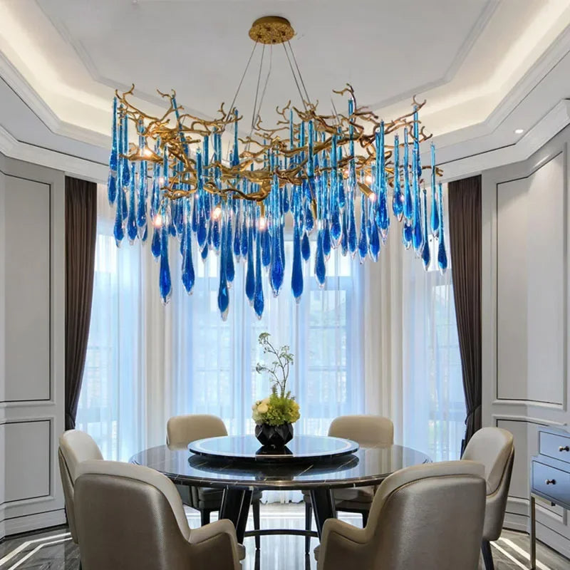 Modern LED Crystal Chandelier For Living Room / Ruchi