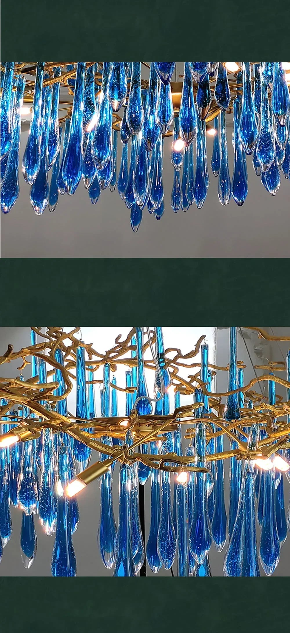 Modern LED Crystal Chandelier For Dining Room / Ruchi