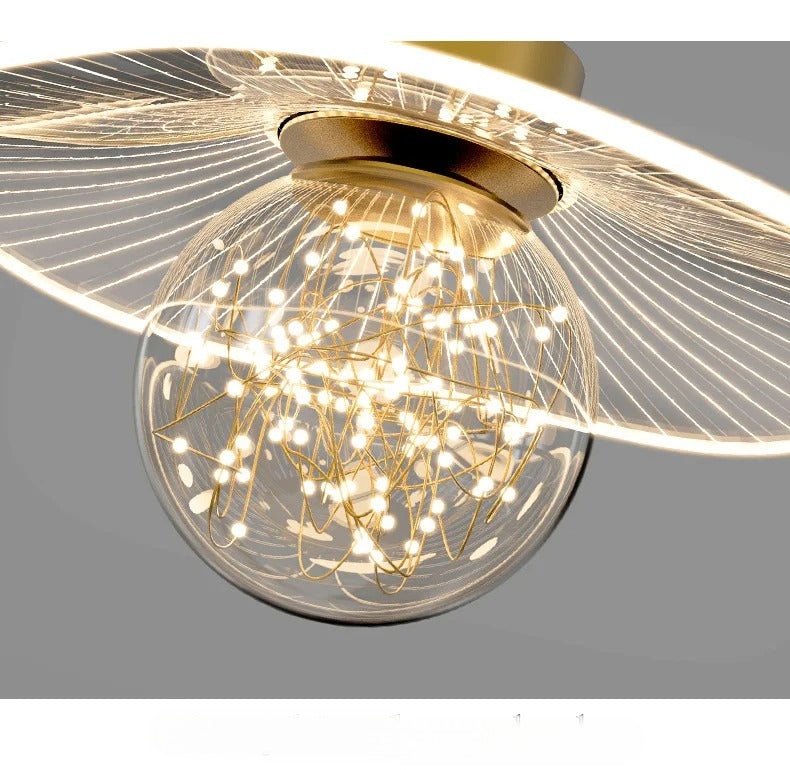 Modern Glass Ball Ceiling LED Chandelier / Ruchi