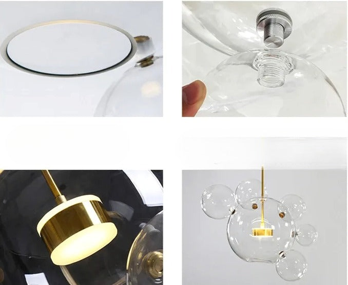 Bubble Shaped LED Glass Pendant Lighting / Ruchi