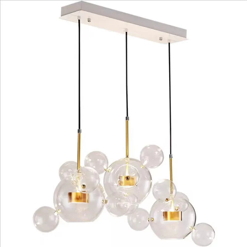 Clear Bubble LED Glass Pendant Lighting / Ruchi