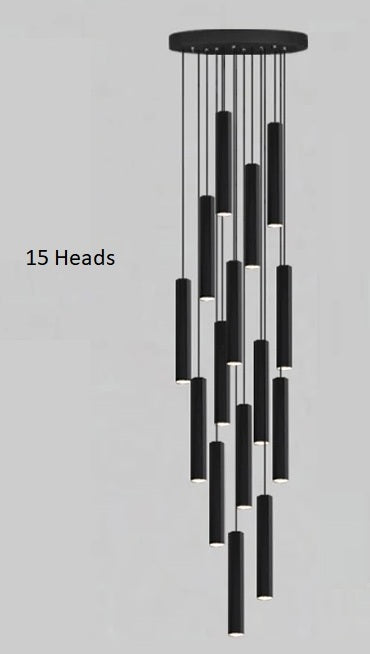 Black Modern LED Pendant Lighting / Ruchi