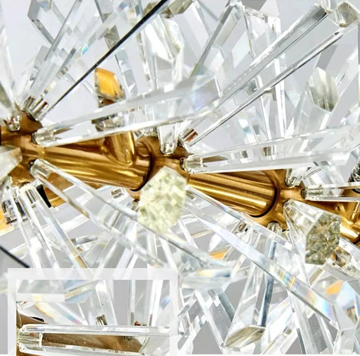 Modern LED Light Crystal Chandelier For Bedroom / Ruchi