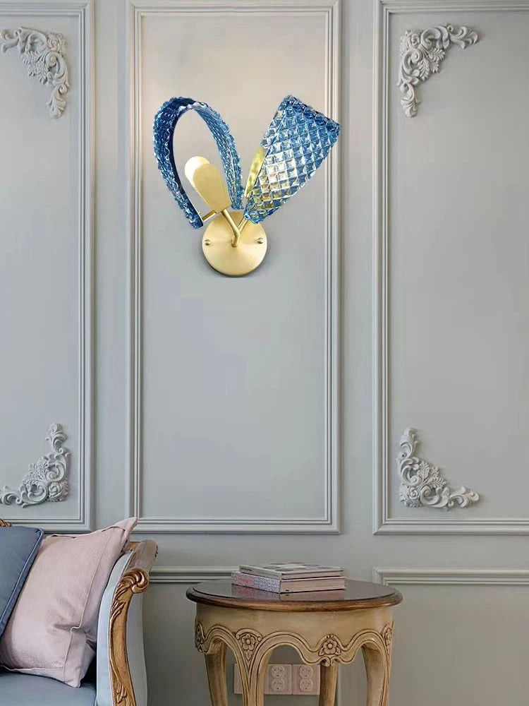 Peacock Feather Style Wall Pendant Lamp / Ruchi