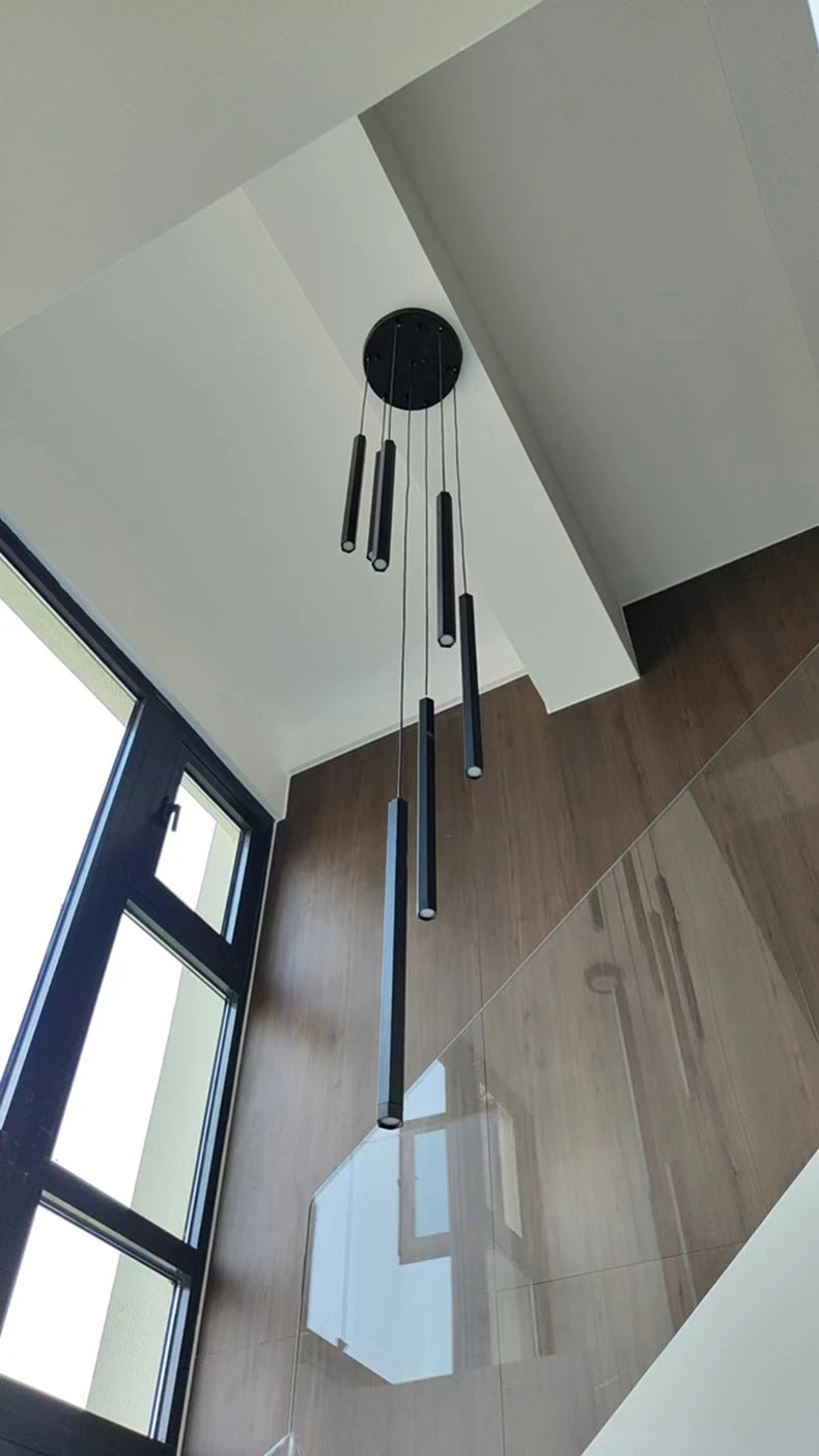 Black Modern LED Pendant Lighting / Ruchi