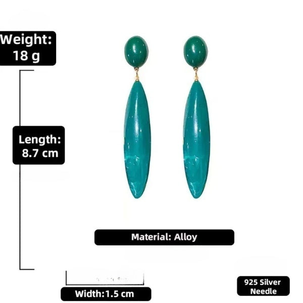 Modern Stud Green Earring For Women / Ruchi
