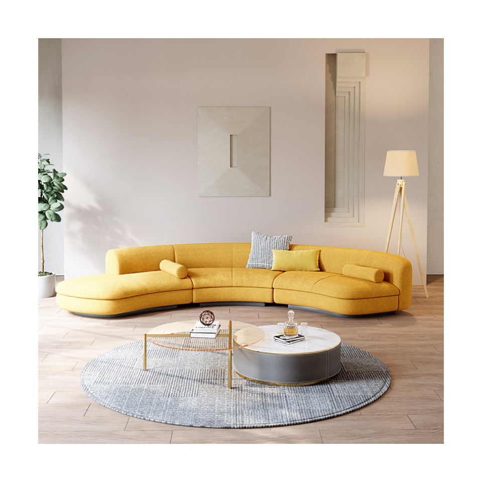 Modular Sectional Sofa With Fabric Upholstery / Ruchi