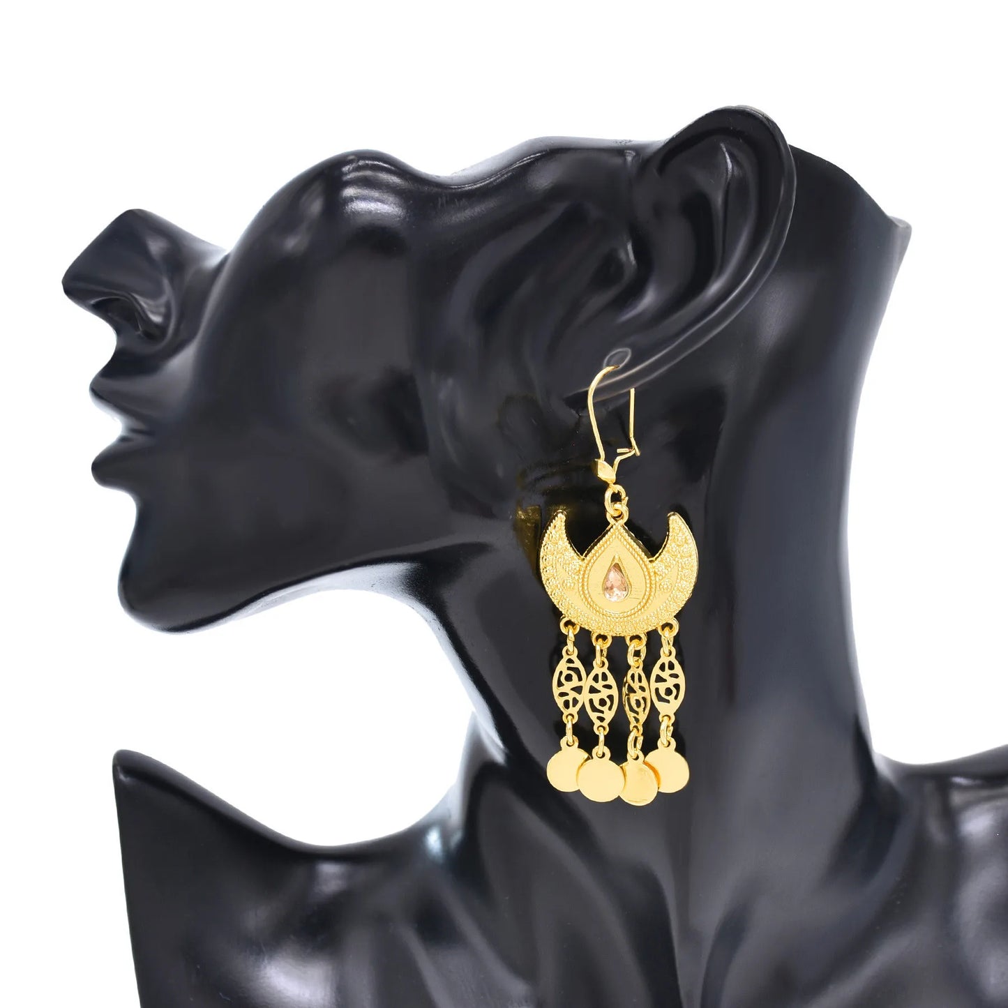 Bohemian Croissant Shaped Ethnic Necklace Set / Ruchi