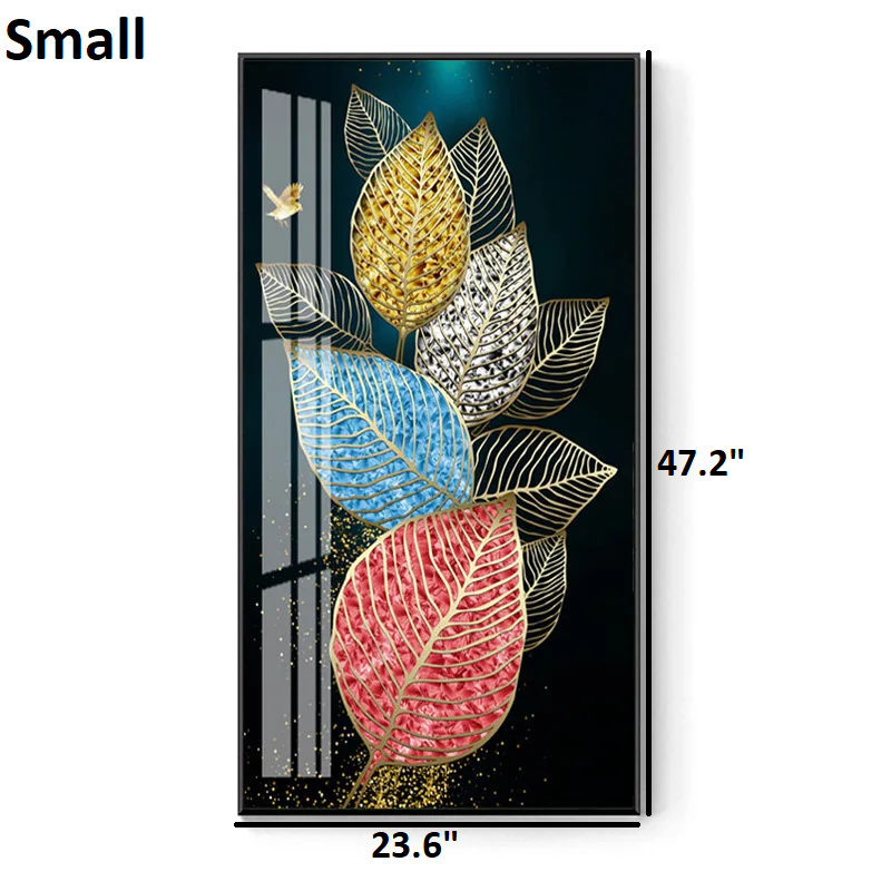 Multi-colored Leaf Framed HD Poster / Ruchi