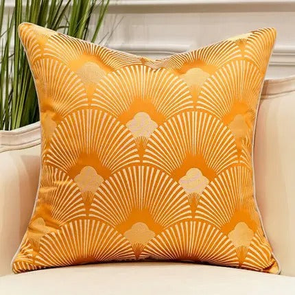 Adorable 1 Pc Polyester Jacquard Square Embroidered Pillow Case / Ruchi