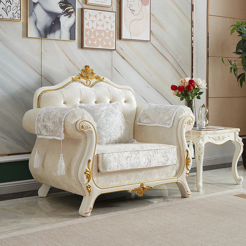 European Velvet Fabric Sofa Set / Ruchi