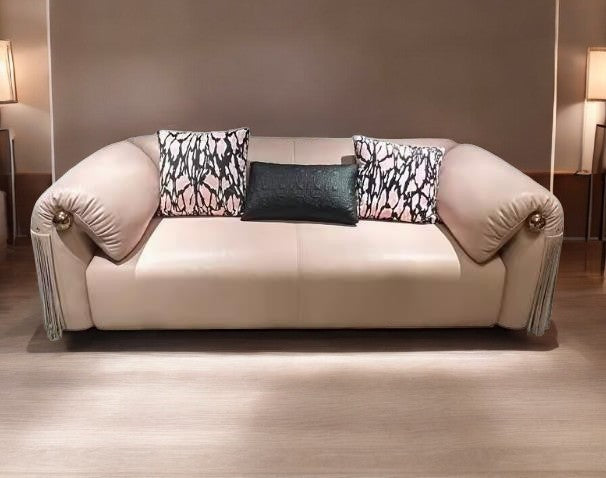 Italian Style Leather Sofa