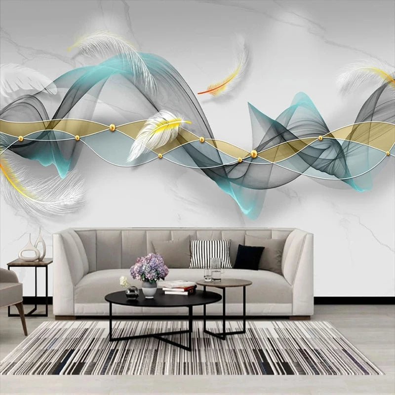 3D Wall Mural Wallpaper For Living Room / Ruchi