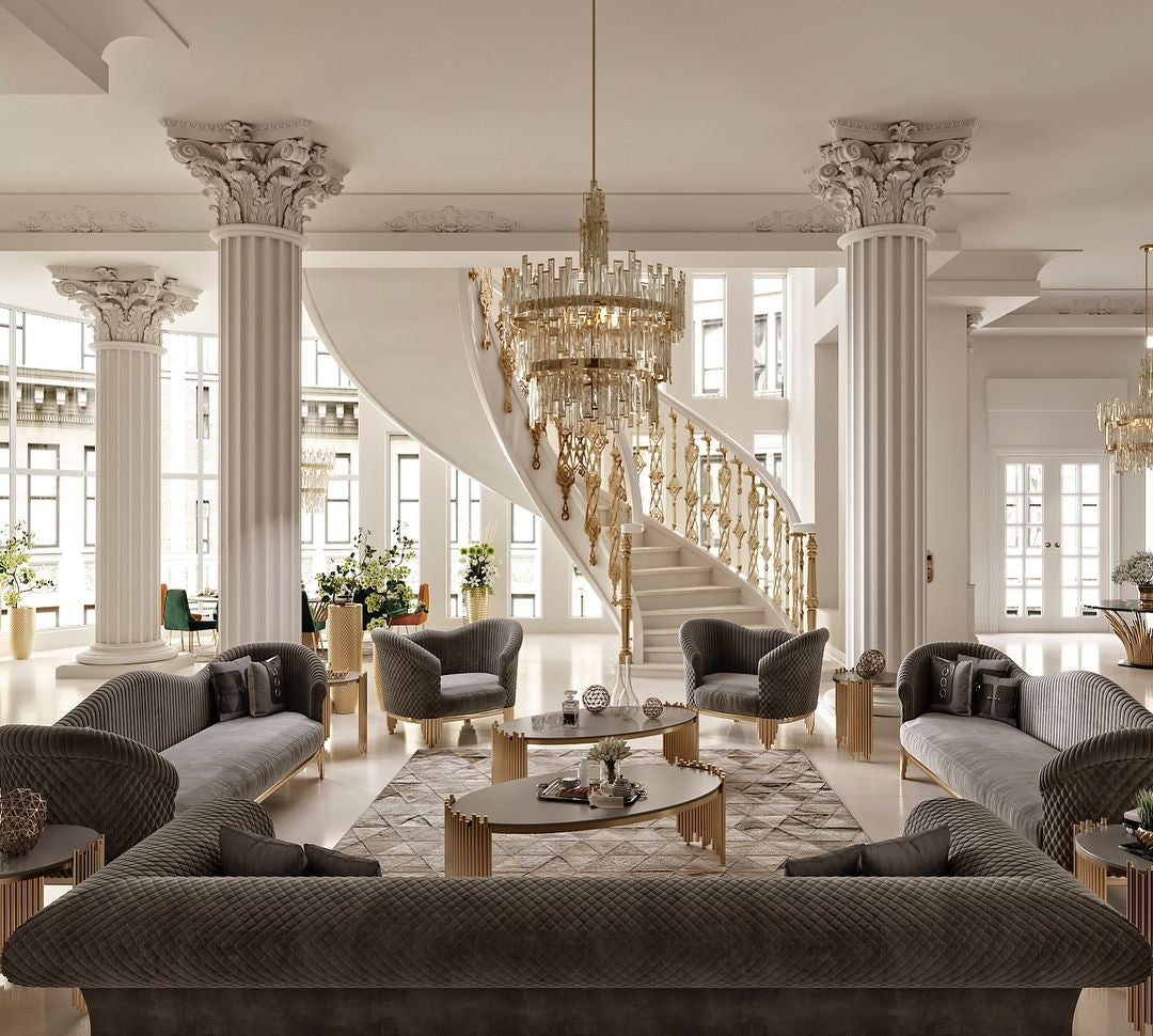 Luxury Velvet Living Room Sofa Set / Ruchi