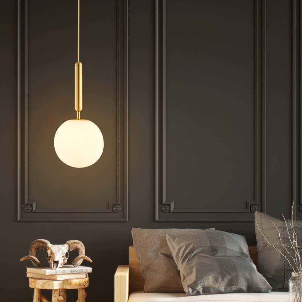Round Glass Hanging Pendant Light / Ruchi