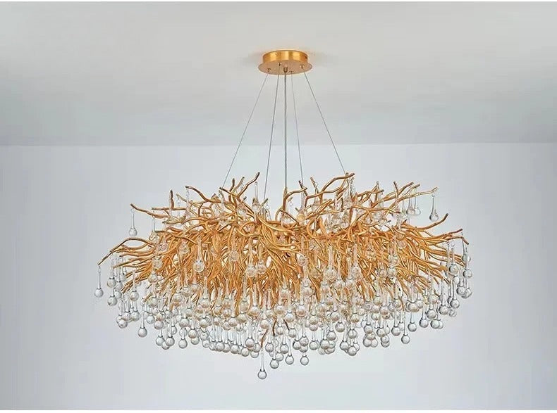 Modern Crystal LED Chandelier For Dining Room / Ruchi