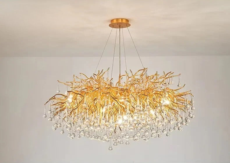 Modern Crystal LED Chandelier For Dining Room / Ruchi