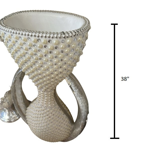 Luxury Style Pearl Crafted Floor Vase / Ruchi
