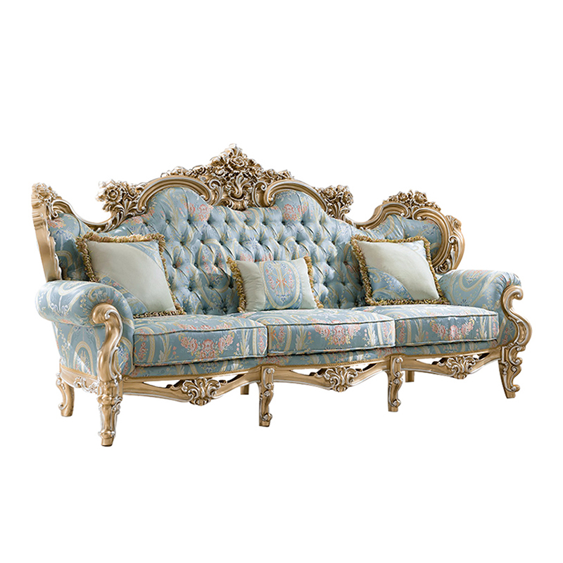 Liville Floral Fabric European Sofa Set / Ruchi
