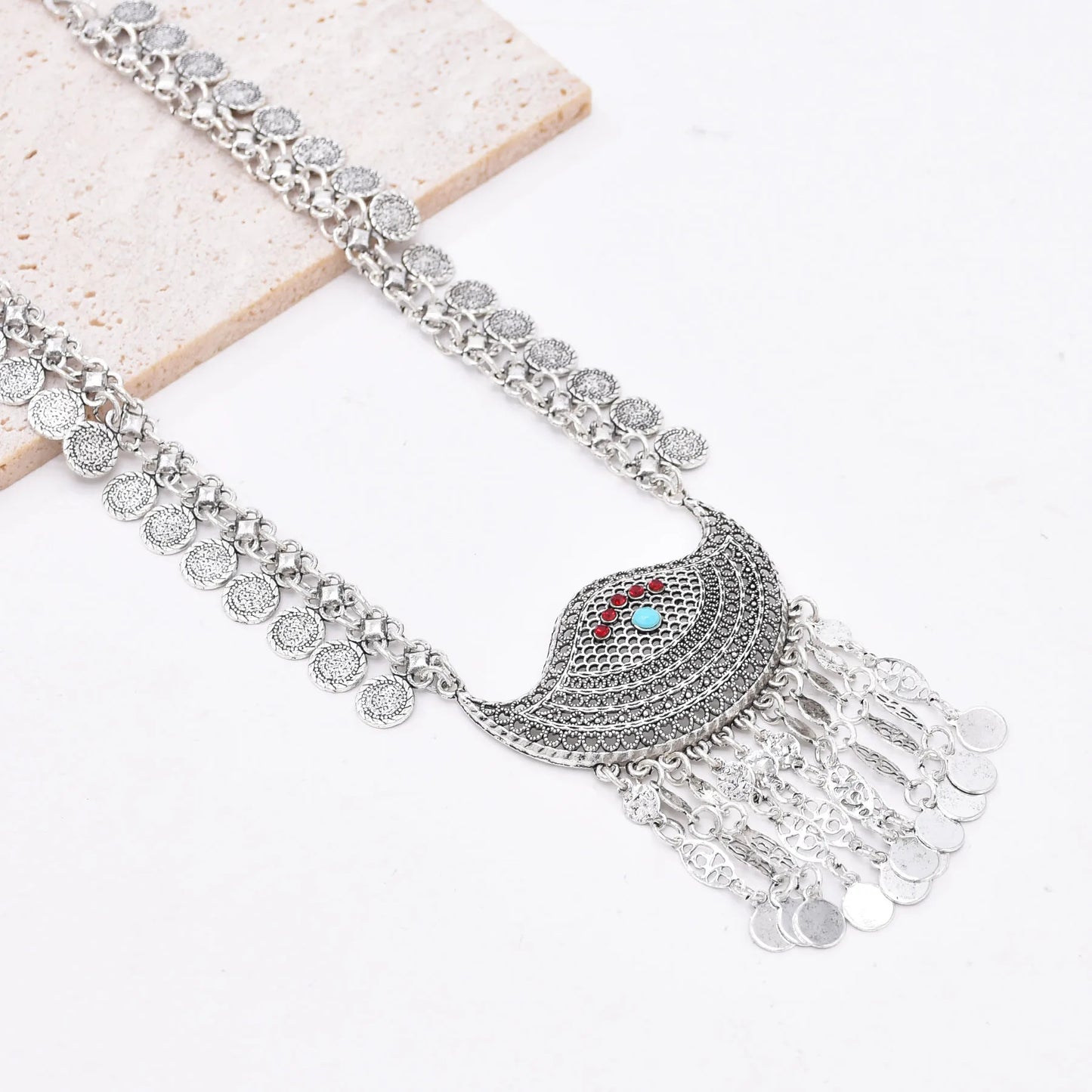 Bohemian Earrings And Necklace Set / Ruchi