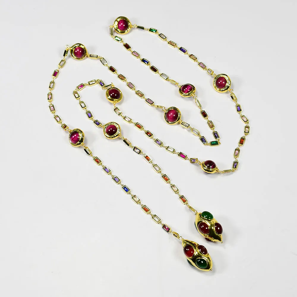Modern Long Sweater Chain Necklace / Ruchi