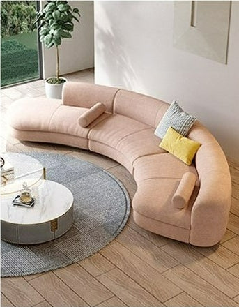 Modular Sectional Sofa With Fabric Upholstery / Ruchi