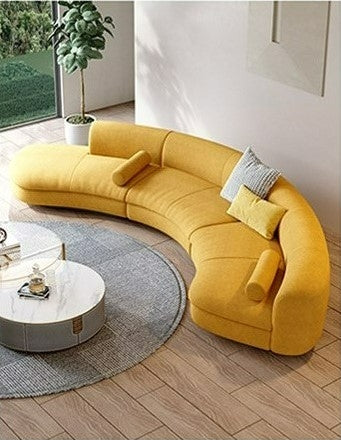 Modular Sectional Sofa With Fabric Upholstery / Ruchi