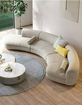 Modular Sectional Sofa With Fabric Upholstery / Ruchi