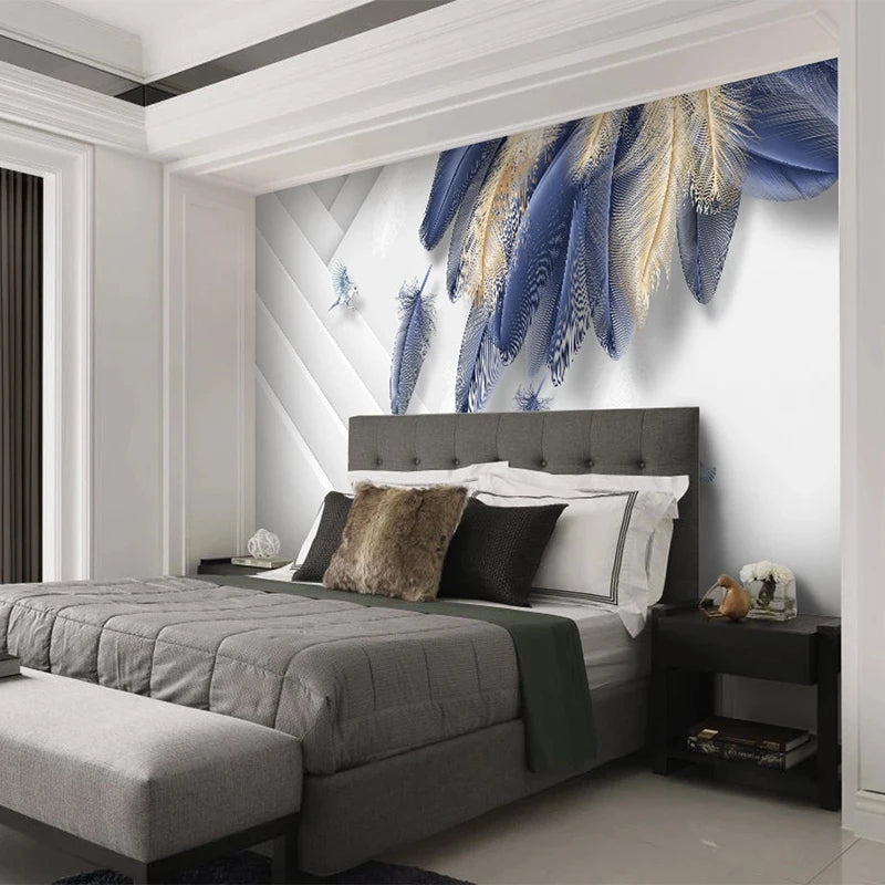 Modern Feather Design 3D Wallpaper For Home / Ruchi