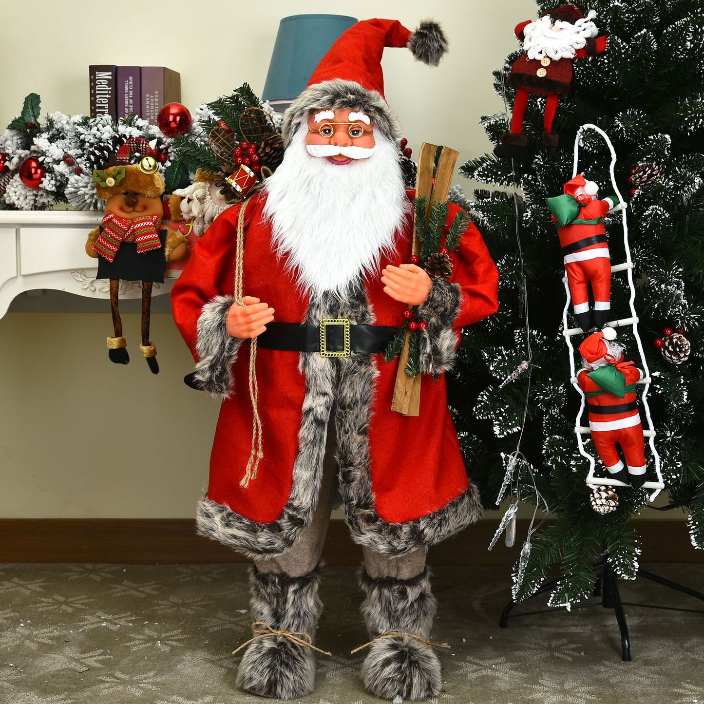 Large Vintage Santa Claus Doll / Ruchi