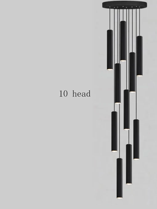 Black Modern LED Pendant Lighting / Ruchi