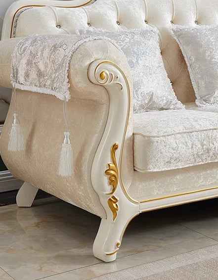 European Velvet Fabric Sofa Set / Ruchi
