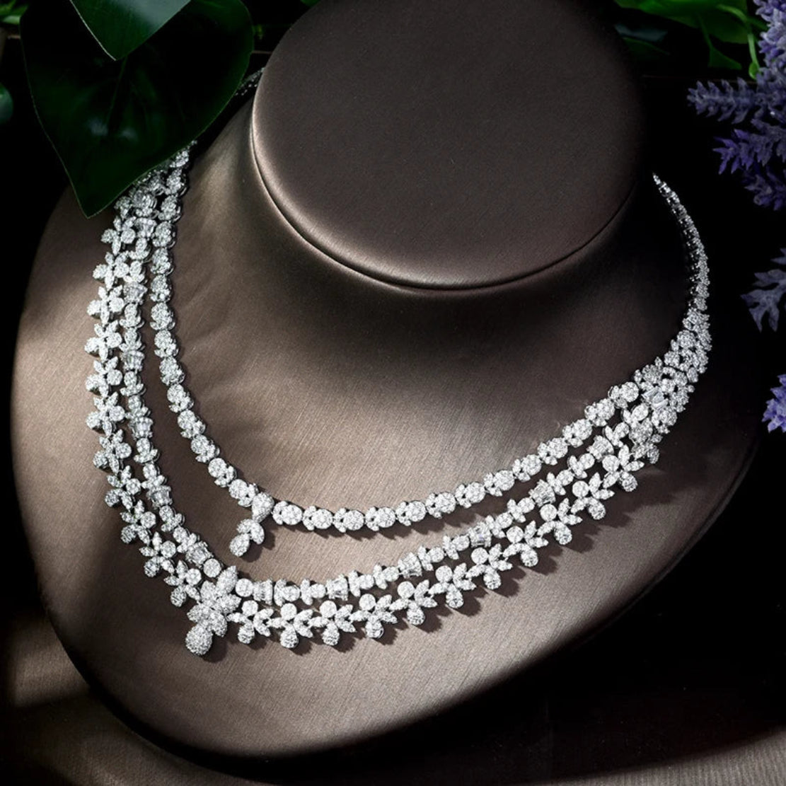 4 Piece Metal Bridal Jewelry Set / Ruchi