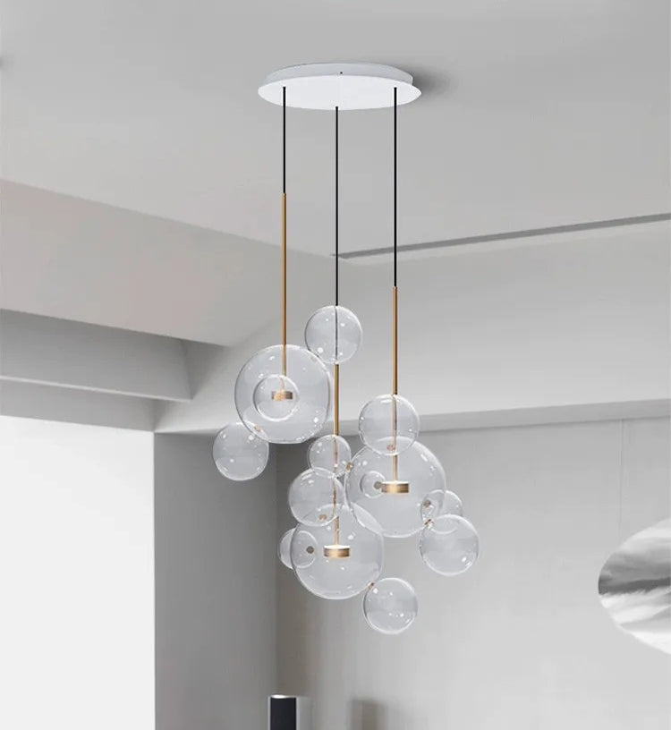 Bubble Shaped LED Glass Pendant Lighting / Ruchi
