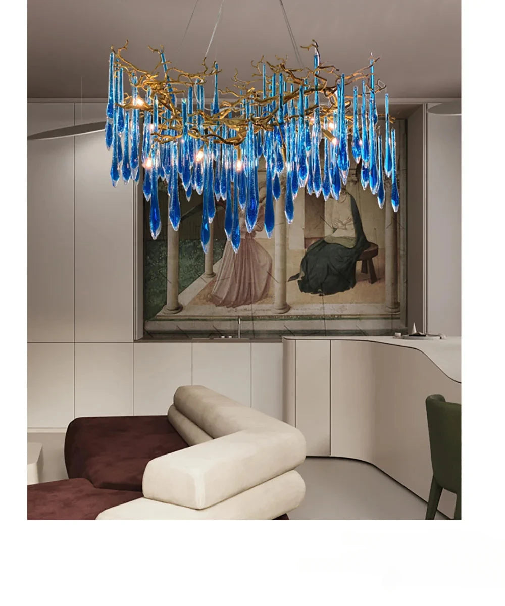 Modern LED Crystal Chandelier For Living Room / Ruchi