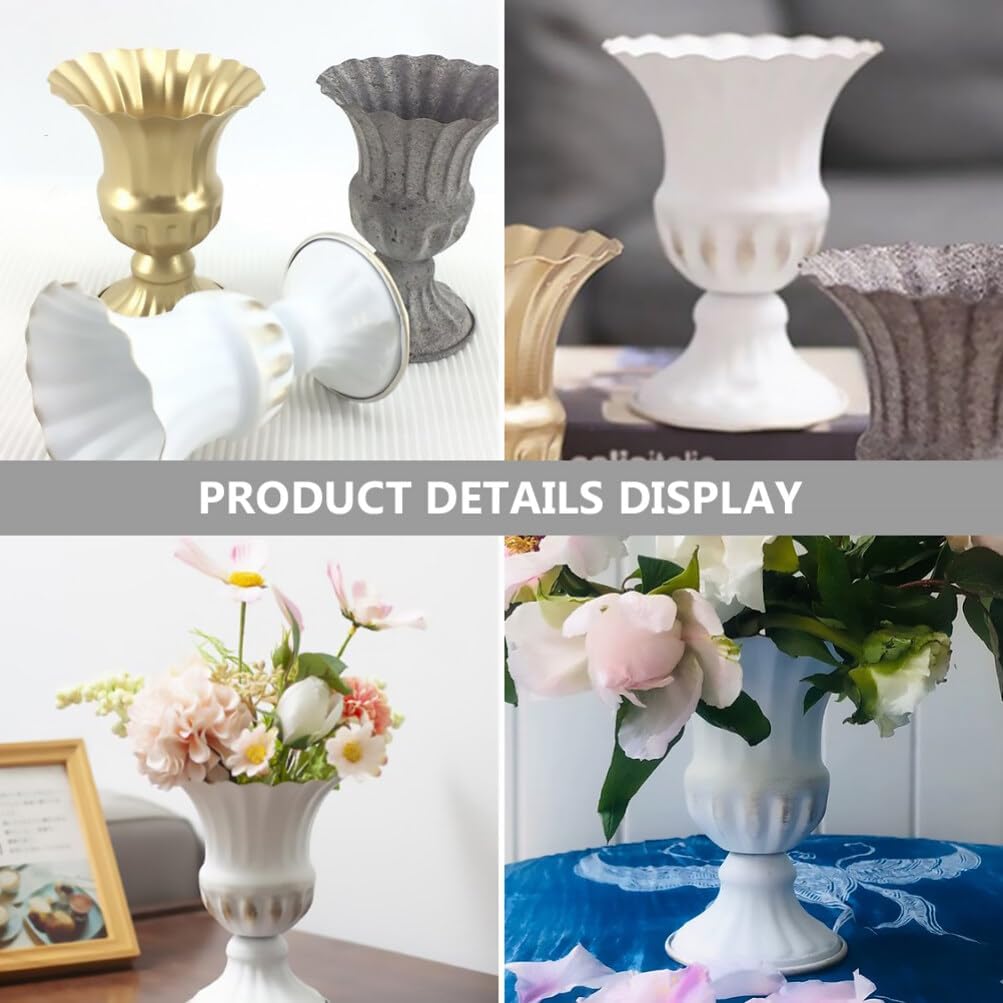 Metal Floor Vase Decor Set For Outdoor / Ruchi