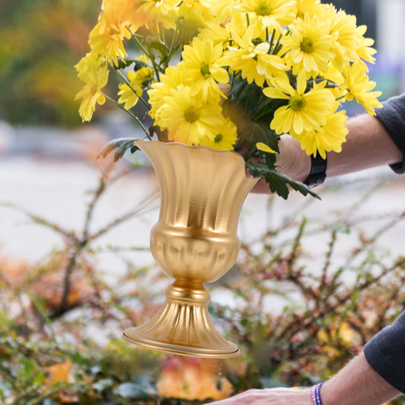 Metal Floor Vase Decor Set For Outdoor / Ruchi