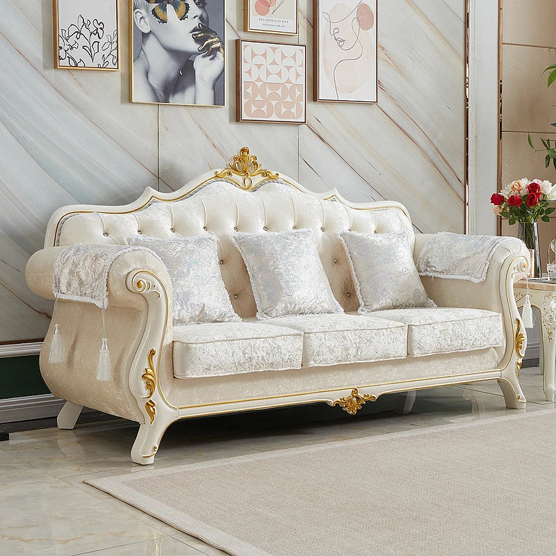 European Velvet Fabric Sofa Set / Ruchi