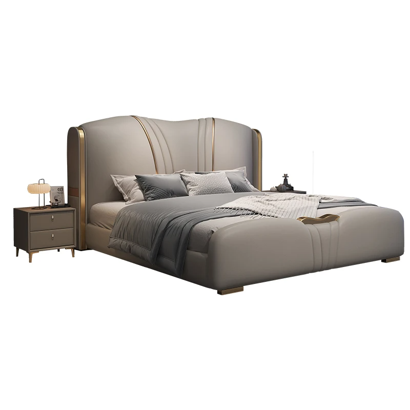 Modern Luxury Leather Bed / Ruchi