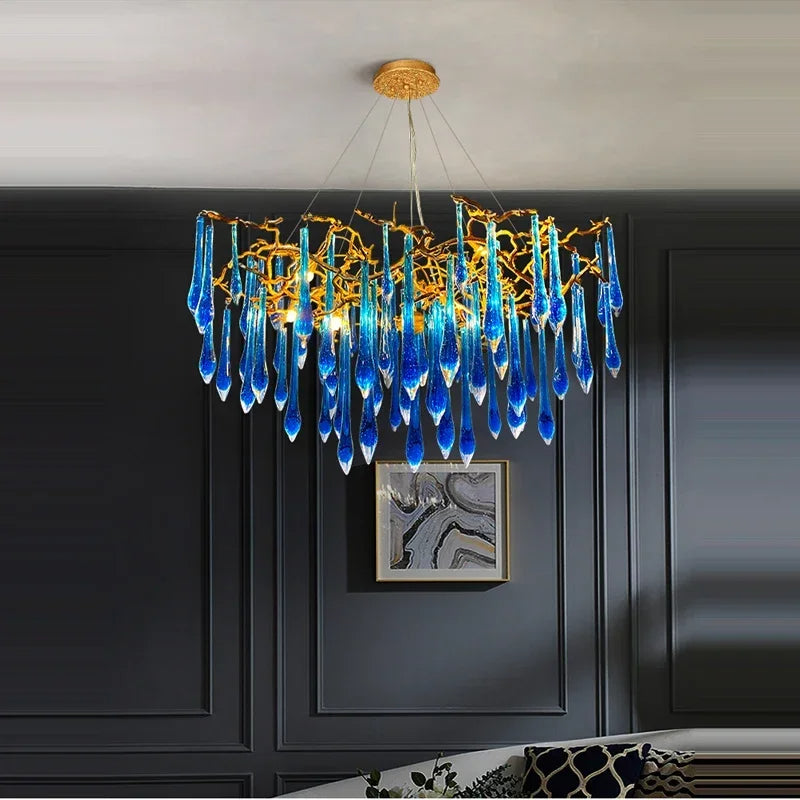 Modern LED Crystal Chandelier For Living Room / Ruchi