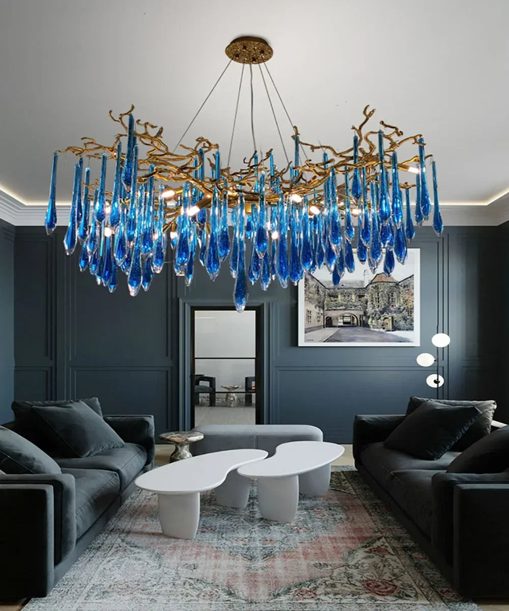 Modern LED Crystal Chandelier For Living Room / Ruchi