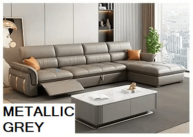 Leather Recliner Sectional Sofa