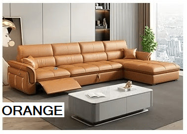 Leather Recliner Sectional Sofa