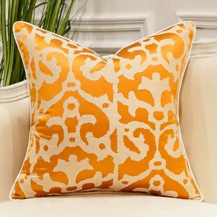 Adorable 1 Pc Polyester Jacquard Square Embroidered Pillow Case / Ruchi
