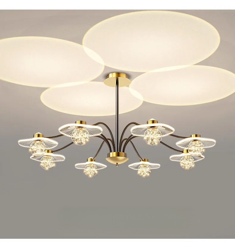 Modern Glass Ball Ceiling LED Chandelier / Ruchi