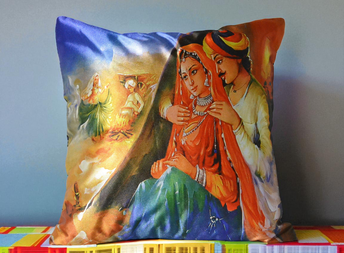 Rajasthani Printed Linen Cushions / Ruchi
