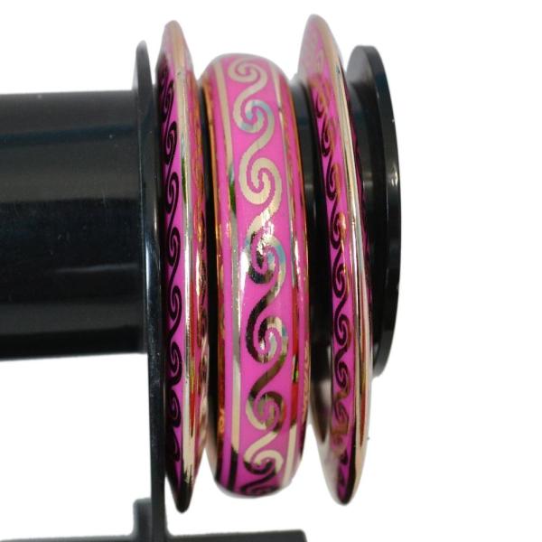 Metallic Indian Bangles Set of 3 / Ruchi