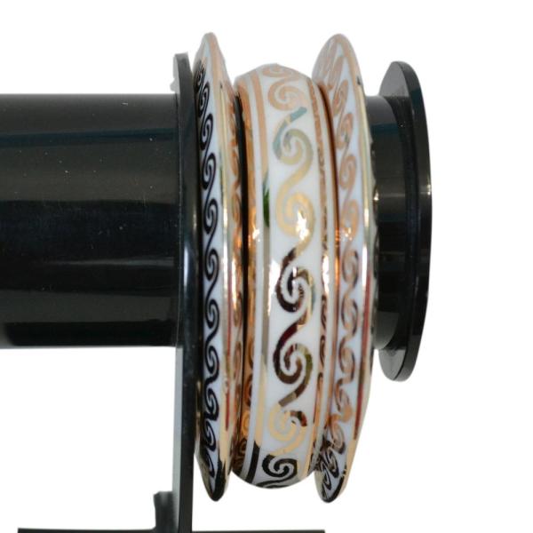 Metallic Indian Bangles Set of 3 / Ruchi