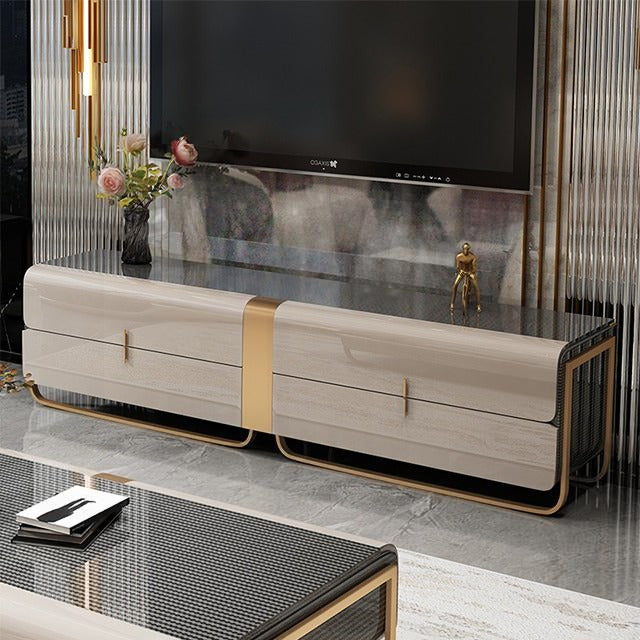Wooden Coffee Table And TV Stand Set / Ruchi