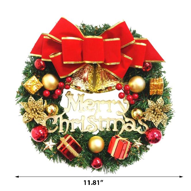 Artificial Christmas Wreath With LED Lights / Ruchi